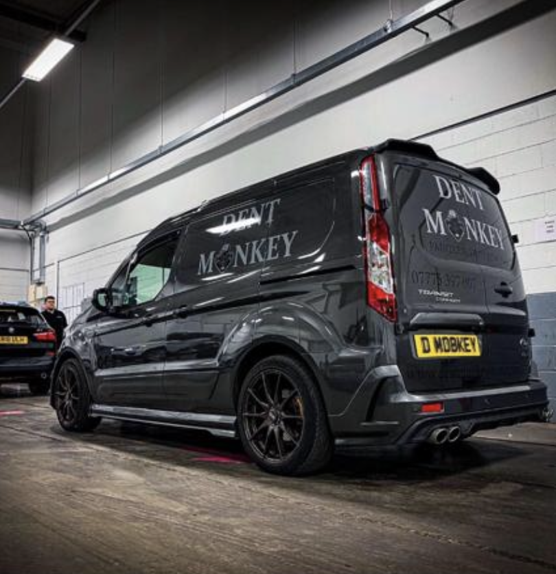 Dent Monkey branded mobile repair van